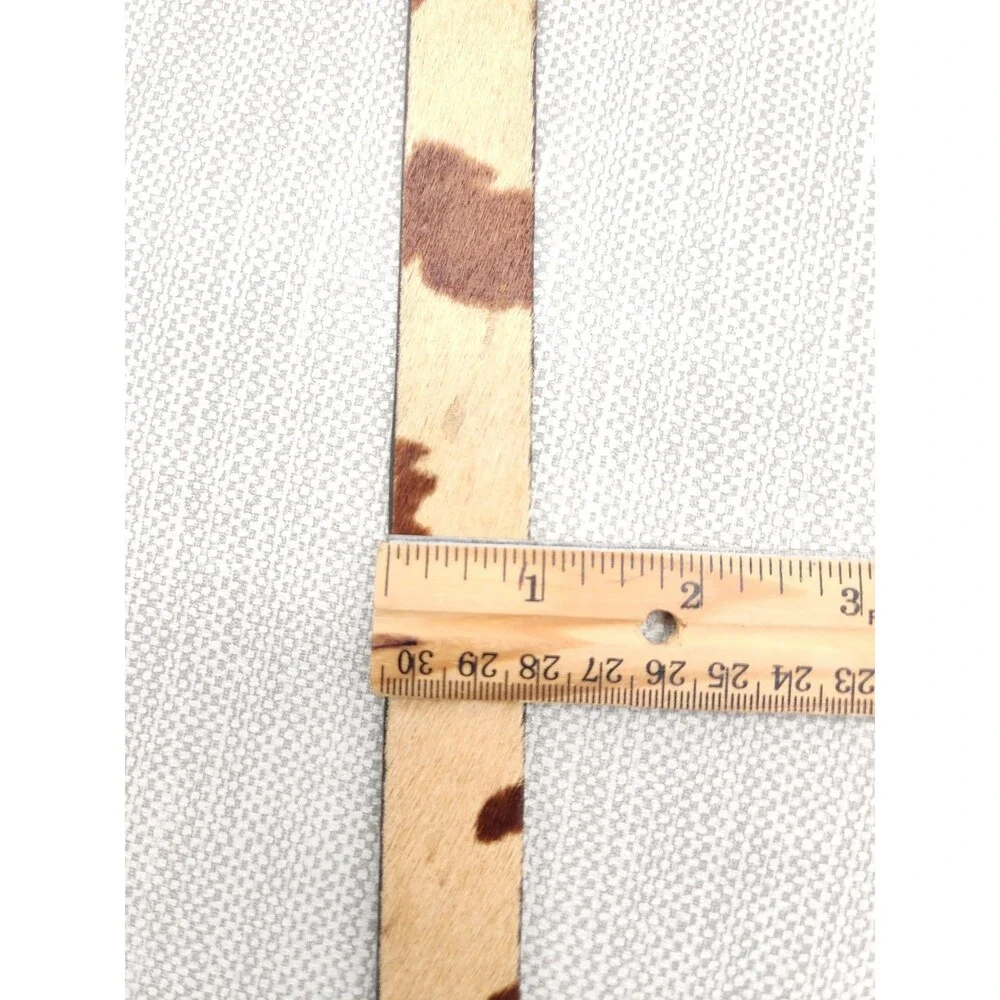Classiques Entier XL Belt Animal Print Leather PR4229 Brown Tan Flaw
